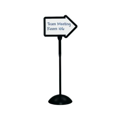 Picture of Safco Write Way Directional Sign - Steel - Black