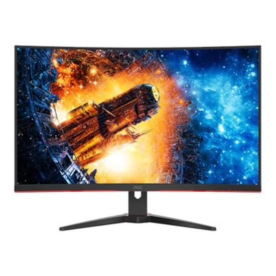 Picture of AOC Gaming C32G2E - LED monitor - gaming - curved - 32in - 1920 x 1080 Full HD (1080p) @ 165 Hz - VA - 250 cd/m2 - 3000:1 - 1 ms - 2xHDMI, DisplayPort - black, red