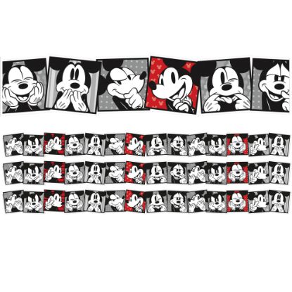 Picture of Eureka School Extra-Wide Deco Trim, Mickey Mouse Throwback Mickey Selfies, 37' Per Pack, Set Of 3 Packs