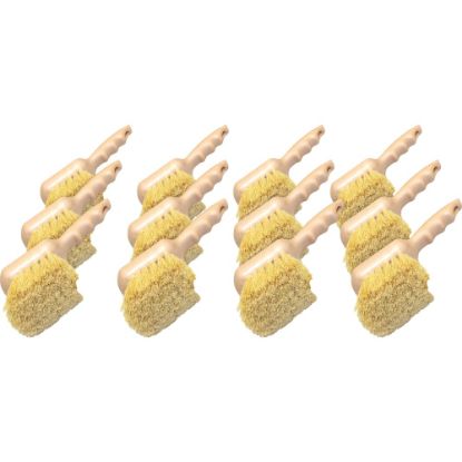 Picture of Genuine Joe Tampico Utility Brush - Tampico Bristle - 8.5in Overall Length - 12 / Carton - White