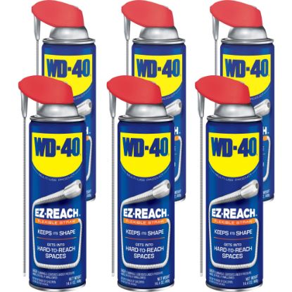 Picture of WD-40 EZ Reach Flexible Straw Lubricant - 14.40 fl oz - Corrosion Resistant - 6 / Carton