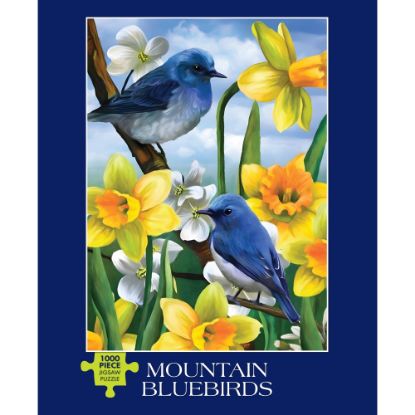 Picture of Willow Creek Press 1,000-Piece Puzzle, 26-5/8in x 19-1/4in, Mountain Bluebirds