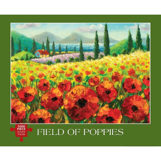 Picture of Willow Creek Press 1,000-Piece Puzzle, 26-5/8in x 19-1/4in, Field Of Poppies