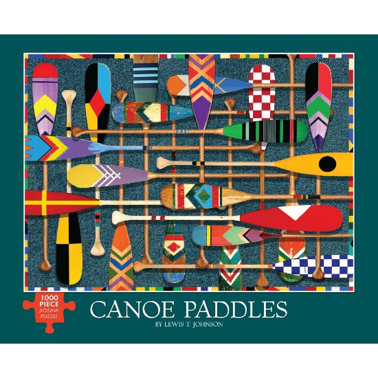 Picture of Willow Creek Press 1,000-Piece Puzzle, 26-5/8in x 19-1/4in, Canoe Paddles