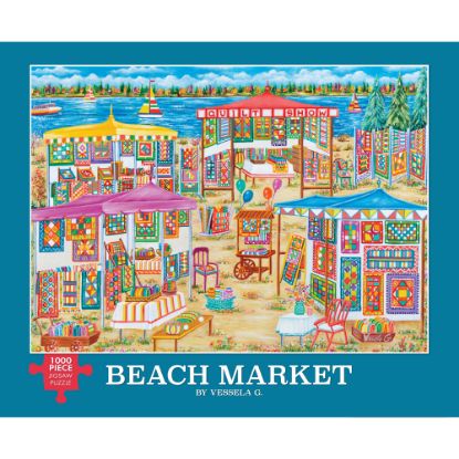 Picture of Willow Creek Press 1,000-Piece Puzzle, 26-5/8in x 19-1/4in, Beach Market