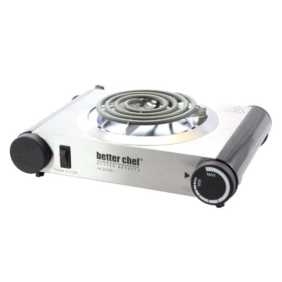 Picture of Better Chef Electric Single Burner Range, 3inH x 10inW x 10inD, Black/Silver