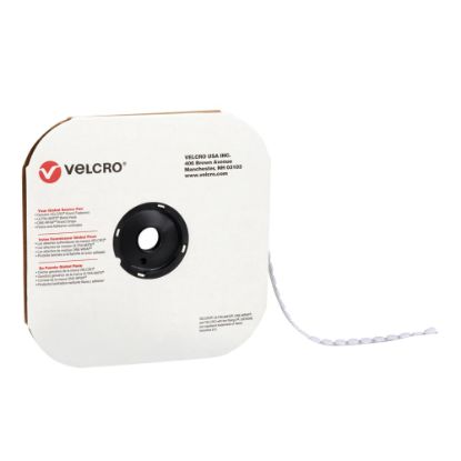 Picture of VELCRO Brand Tape Dots, Loop, 3/4in, White, Pack Of 1,028 Dots