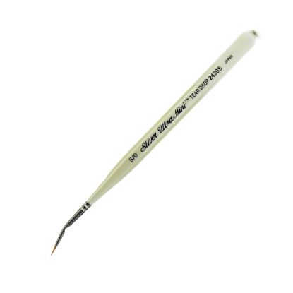 Picture of Silver Brush Ultra Mini Series Paint Brush, Size 5, Tear Drop, Taklon Filament, Pearl White