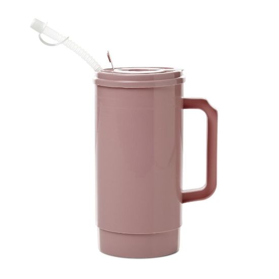 Picture of Medline Insulated Carafes, 32 Oz, Mauve, Pack Of 48