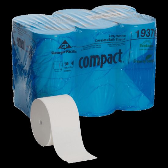 Picture of Georgia-Pacific Coreless 2-Ply Toilet Paper, 1500 Sheets Per Roll, 18 Rolls Per Pack