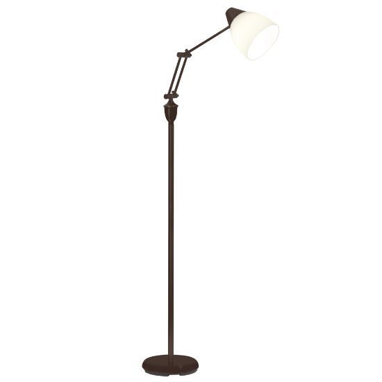 Picture of OttLite Webster LED Floor Lamp, 61inH, Brown