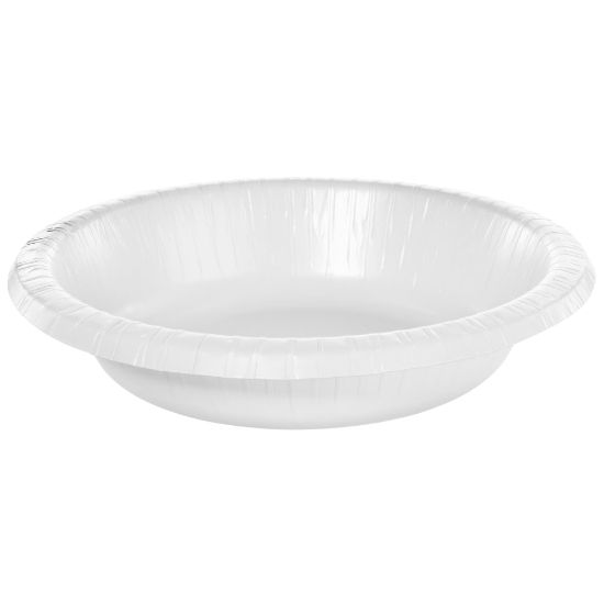 Picture of Amscan Paper Bowls, 20 Oz, Frosty White, 20 Bowls Per Box, Case Of 5 Boxes