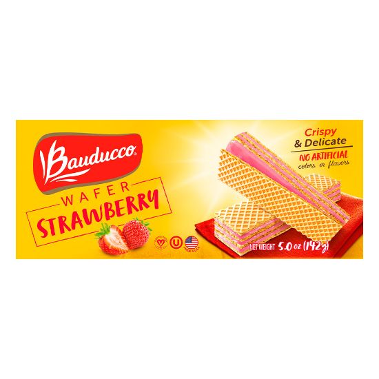 Picture of Bauducco Foods Strawberry Wafers, 5. oz, Case Of 18 Packages