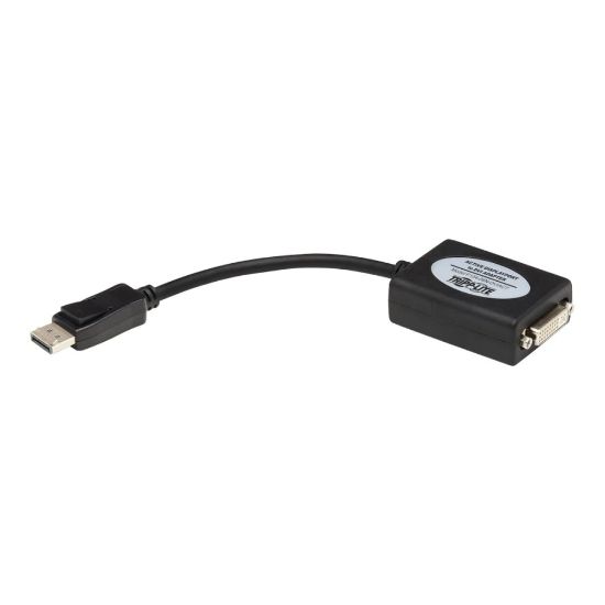 Picture of Tripp Lite 6in DisplayPort to DVI Adapter Active Converter DP to DVI M/F 6in - Video converter - DisplayPort - DVI - black