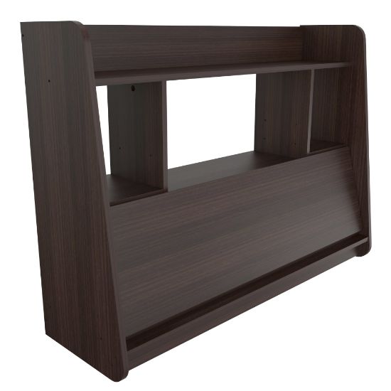 Picture of Inval Floating 44inW Wall-Mounted Laptop Computer Desk, Espresso