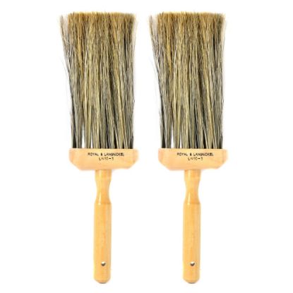 Picture of Royal & Langnickel Faux Bristle Flogging Brush, Size 3, Synthetic Bristle, Natural Brown