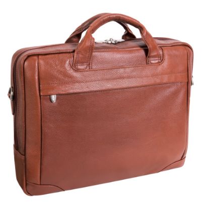 Picture of McKleinUSA BRIDGEPORT Large Laptop Brief, Brown