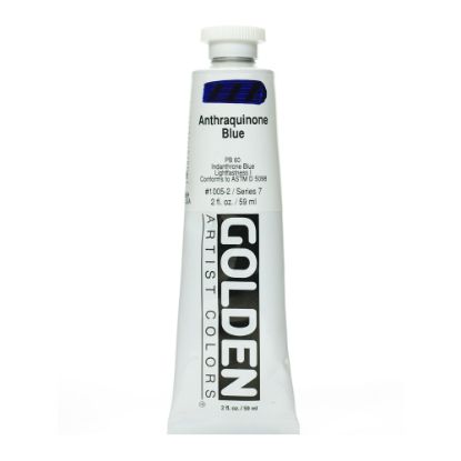 Picture of Golden Heavy Body Acrylic Paint, 2 Oz, Anthraquinone Blue