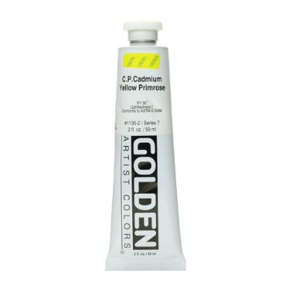 Picture of Golden Heavy Body Acrylic Paint, 2 Oz, Cadmium Yellow Primrose (CP)