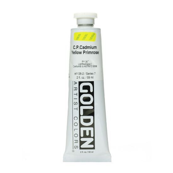 Picture of Golden Heavy Body Acrylic Paint, 2 Oz, Cadmium Yellow Primrose (CP)