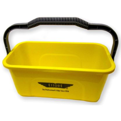 Picture of Ettore Super Compact Bucket - 3 gal - Heavy Duty, Sturdy Handle, Compact, Ergonomic Grip - 7.3in x 17.5in - Yellow - 1 Each