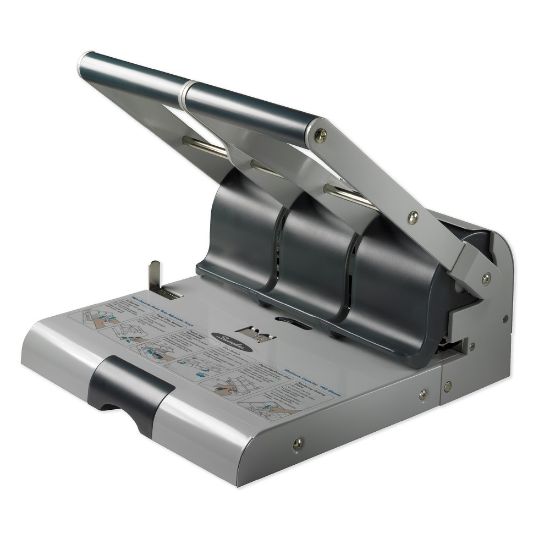 Picture of Swingline High-Capacity Adjustable Paper Punch, Light Gray