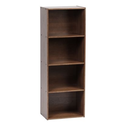 Picture of IRIS 46inH 4-Tier Storage-Shelf, Brown