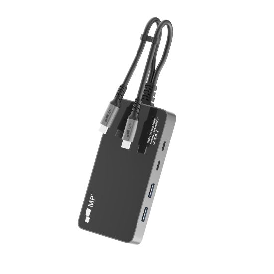 Picture of Mobile Pixels 9-in-1 USB-C Hub, 2-7/16inH x 6-5/16inW x 13/16inD, Black, MPX1041004P01