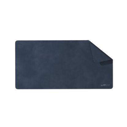 Picture of Mobile Pixels PU Leather Desk Mat, 31-1/2in x 15-3/4in, Set Sail Blue