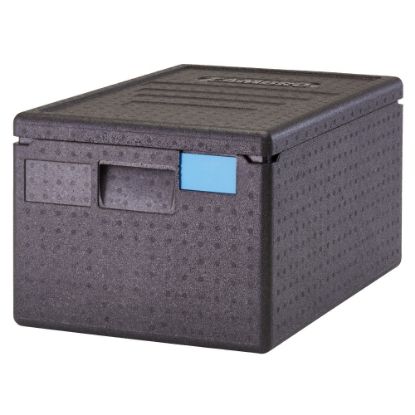 Picture of Cambro Cam GoBox GN 1/1 8in Top Loading Food Transporter, 12-7/16inH x 15-3/4inW x 23-5/8inD, Black