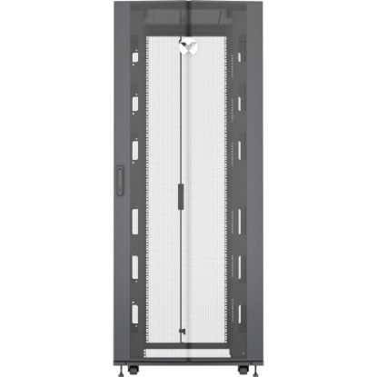 Picture of Vertiv VR Rack - 42U Server Rack Enclosure| 600x1200mm| 19-inch Cabinet (VR3300) - 2000x600x1200mm (HxWxD)| 77% perforated doors| Sides| Casters