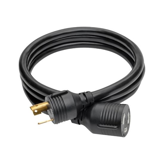 Picture of Eaton Tripp Lite Series Power Extension Cord, NEMA L5-30P to NEMA L5-30R- Heavy-Duty, 30A, 125V, 10 AWG, 6 ft. (1.83 m), Black, Locking Connectors - Power extension cable - NEMA L5-30 (P) to NEMA L5-30 (R) - 125 V - 30 A - 6 ft - molded - black