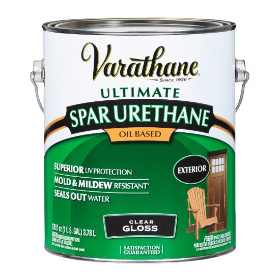 Picture of Varathane Ultimate Oil-Based Spar Urethane, 1 Gallon, Clear Gloss, Pack Of 2 Cans