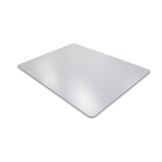 Picture of Floortex Cleartex Ultimat Hard Floor Rectangular Chairmat, Hard Floor, 47in L x 35in W x 75 mil Thickness, Rectangle, Polycarbonate, Clear