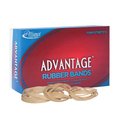 Picture of Alliance Rubber Advantage Rubber Bands In 1-Lb Box, #54, Assorted Sizes