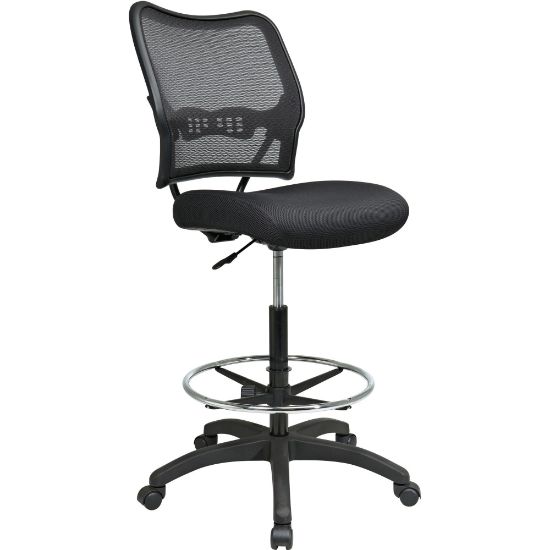 Picture of Deluxe AirGrid Back Drafting Chair with Mesh Seat and Adjustable Footring and Nylon Base