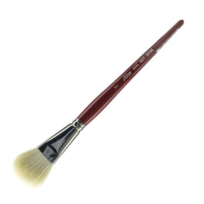 Picture of Silver Brush Mop Paint Brush, 1in, Oval Bristle, Goat Hair, Dark Red