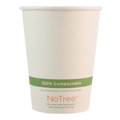 Picture of World Centric NoTree Paper Hot Cups, 12 Oz, Natural, Pack Of 1,000 Cups