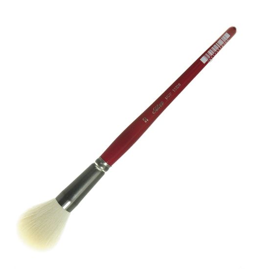 Picture of Silver Brush Mop Paint Brush, Size 20, Round Bristle, Goat Hair, Dark Red