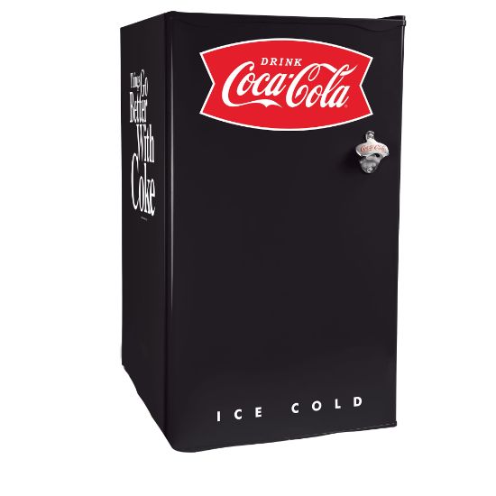 Picture of Coca-Cola 3.2 Cu Ft Refrigerator With Freezer, Black