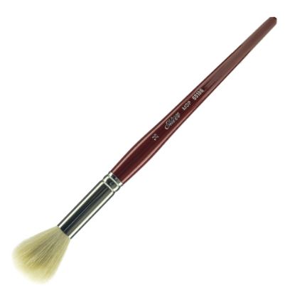 Picture of Silver Brush White Mop Paint Brush, 5518S, Size 14, Round Bristle, Goat Hair, Dark Red