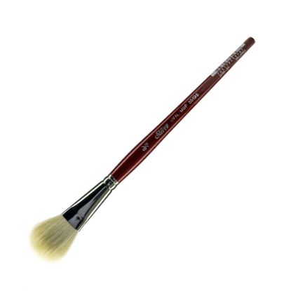 Picture of Silver Brush Mop Paint Brush, 3/4in, Oval Bristle, Goat Hair, Dark Red