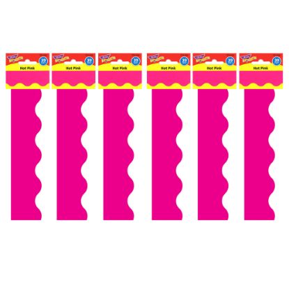 Picture of Trend Terrific Trimmers, Hot Pink, 39ft Per Pack, Set Of 6 Packs