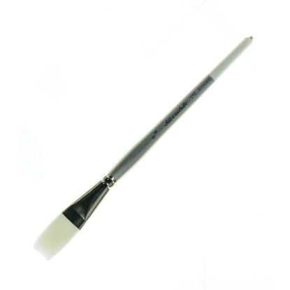 Picture of Silver Brush Silverwhite Series Short-Handle Paint Brush, 3/4in, Bright Bristle, Synthetic Taklon Filament, Multicolor