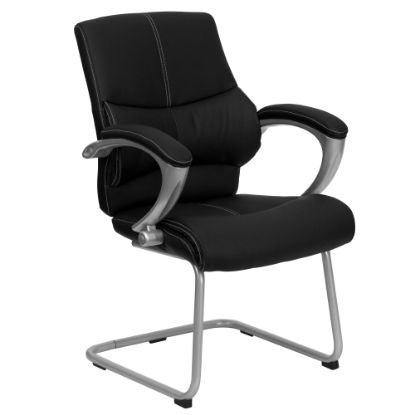 Picture of Flash Furniture Leathersoft Executive Side Chair, Black