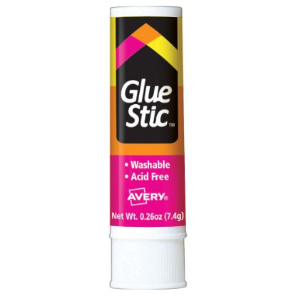 Picture of Avery Permanent Glue Stic, Washable, Nontoxic, 0.26 Oz, 1 Glue Stick