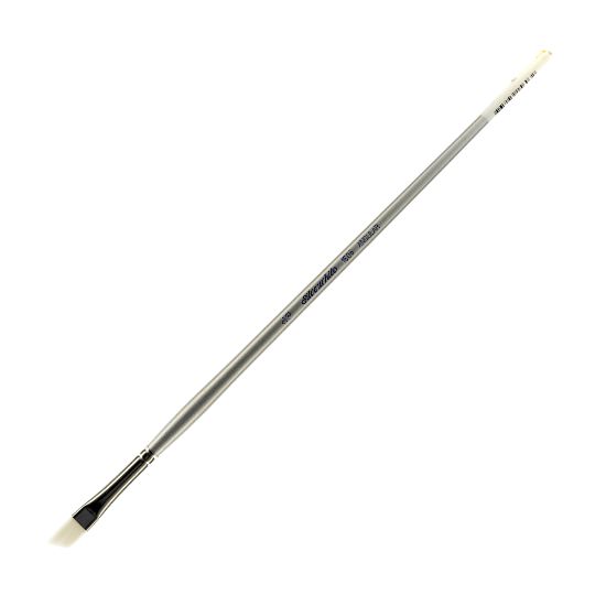 Picture of Silver Brush Silverwhite Series Long-Handle Paint Brush, Size 3/8in, Angular Bristle, Synthetic, Silver/White