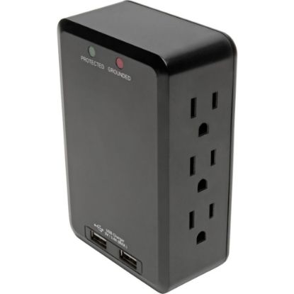 Picture of Tripp Lite Direct 6-Outlet Plug-In Surge Protector, Black