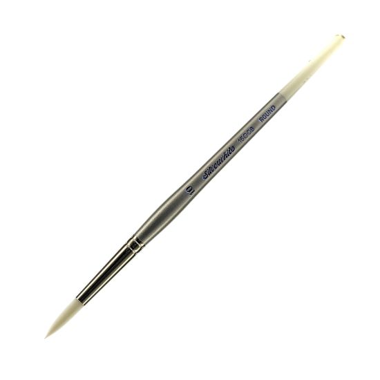 Picture of Silver Brush Silverwhite Series Short-Handle Paint Brush, Size 10, Round Bristle, Synthetic Taklon Filament, Multicolor