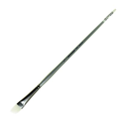 Picture of Silver Brush Silverwhite Series Long-Handle Paint Brush, Size 3/4in, Angular Bristle, Synthetic, Silver/White